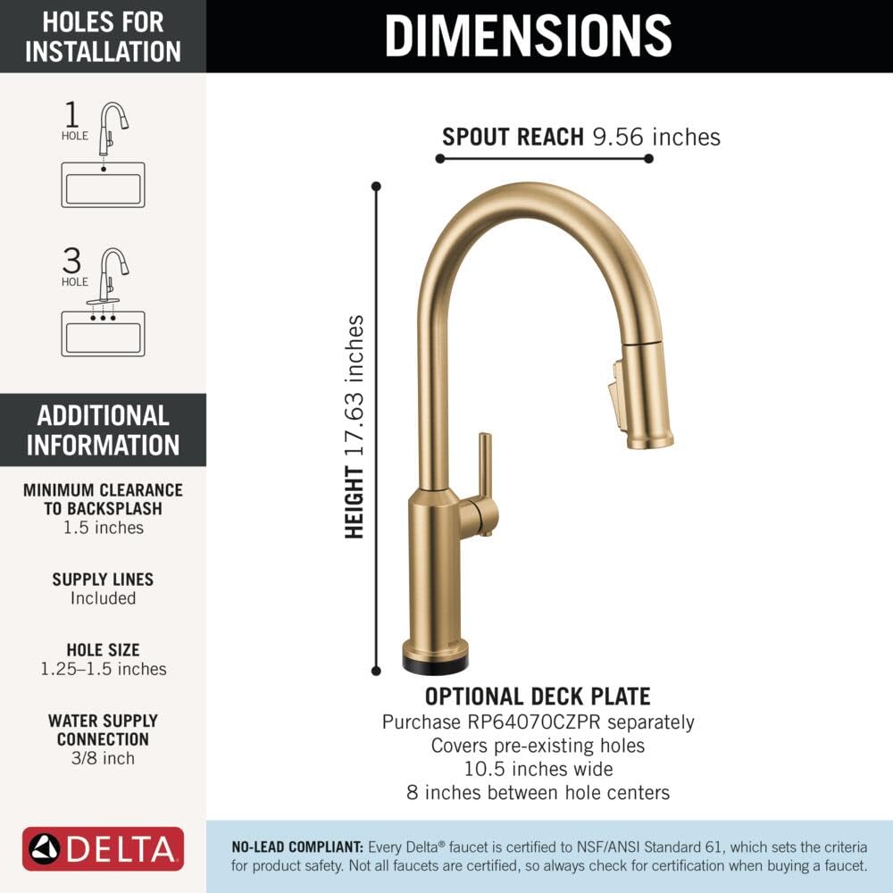 Delta Cordova Touchless Kitchen Faucet with Touch Technology